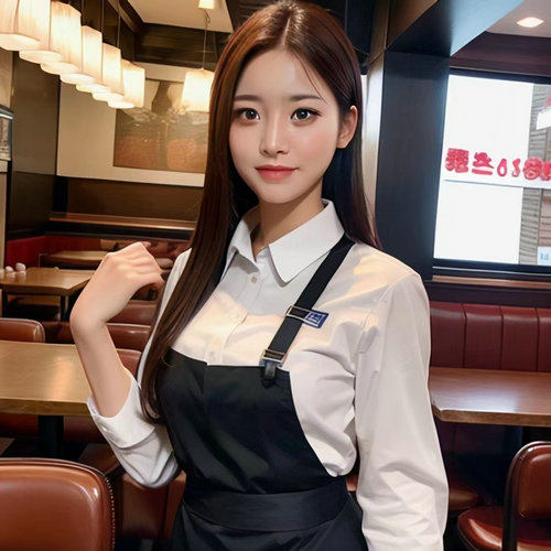 鄭州定做飯店服務(wù)員秋季工裝工作服